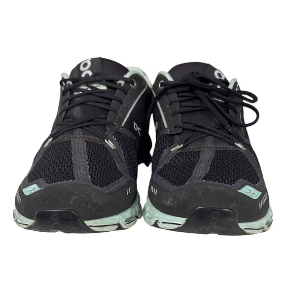 On Running Cloudflyer Women's Black & Mint Running Shoes Size 9.5 - Picture 5 of 10